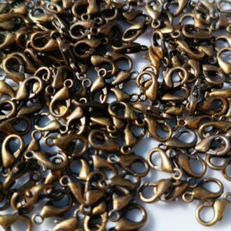 Karabina, rozměr 14mm, barva starobronz