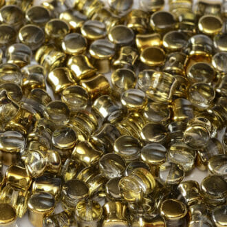 Korálek mačkaný Diabolo, rozměr 4x6mm, barva 00030, zušlechtění 26441