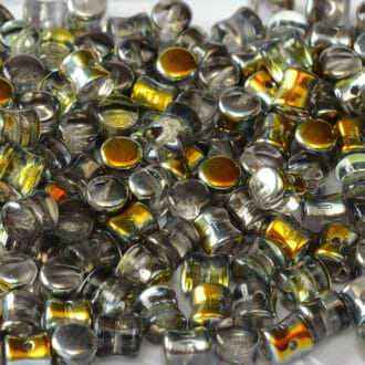 Korálek mačkaný Diabolo, rozměr 4x6mm, barva 00030, zušlechtění 28001