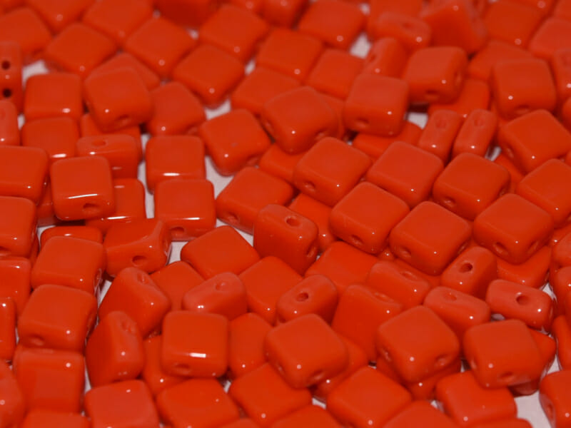 Korálek mačkaný, tvar kosočtverec, rozměr 6x6mm, barva 93400 1 Korálek mačkaný, tvar kosočtverec, rozměr 6x6mm, barva 93400