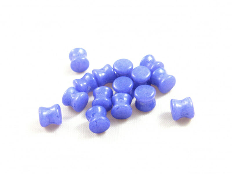 Korálek mačkaný Diabolo, rozměr 4x6mm, barva šeřík 1 Korálek mačkaný Diabolo, rozměr 4x6mm, barva šeřík