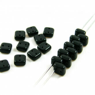 Korálek mačkaný Chexx, 2 dírky, tvar čtverec, rozměr 6x6mm, barva 23980