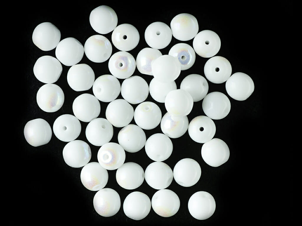 Korálek mačkaný, průměr 6mm, barva 02010, zušlechtění 28701 1 Korálek mačkaný, průměr 6mm, barva 02010, zušlechtění 28701