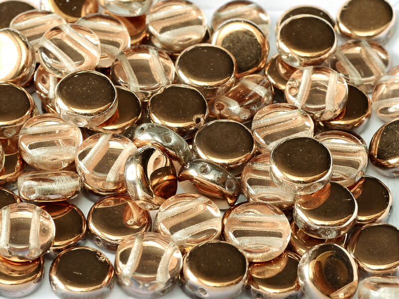 Korálek mačkaný, tvar penízek, barva 00030, zušlechtění 27101,průměr 8 mm 1 Korálek mačkaný, tvar penízek, barva 00030, zušlechtění 27101,průměr 8 mm