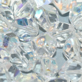 Korálek broušený, tvar šíša, průměr 12mm, barva 00030, zušlechtění 28701