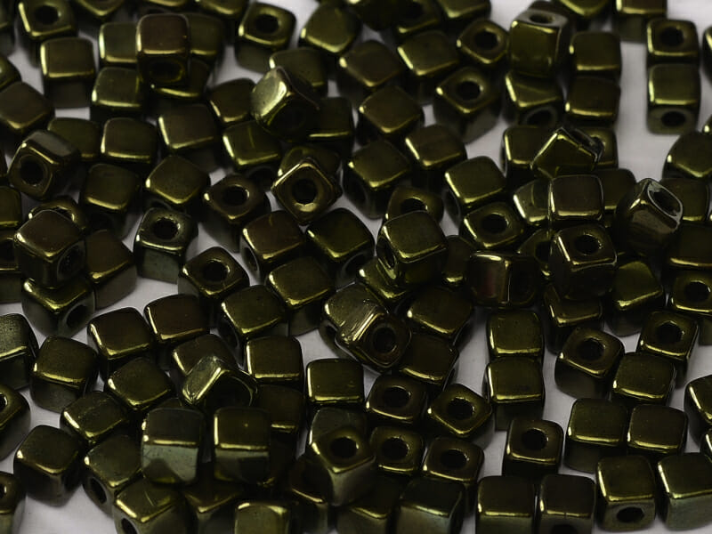 Korálek mačkaný, tvar krychle, rozměr 6x6mm, barva 23980, zušlechtění 14495 1 Korálek mačkaný, tvar krychle, rozměr 6x6mm, barva 23980, zušlechtění 14495