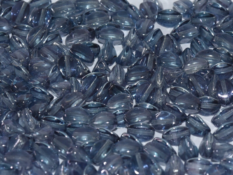 Korálek mačkaný, tvar pohanka, rozměr 5mm, barva 00030, zušlechtění 14464-modrá 1 Korálek mačkaný, tvar pohanka, rozměr 5mm, barva 00030, zušlechtění 14464-modrá