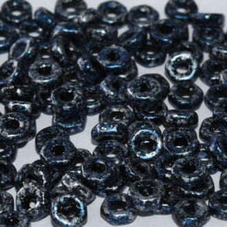 Korálek mačkaný Aureliox, tvar šestihran, rozměr 4x2mm, barva 23980, zušlechtění 45706