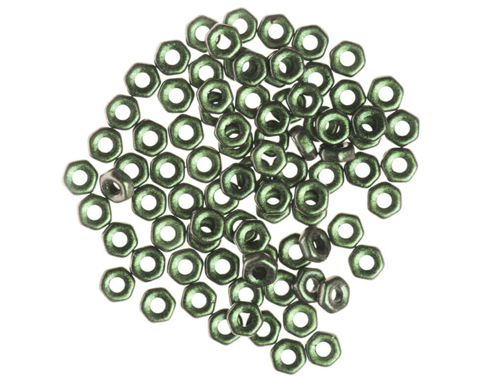 Korálek mačkaný Aureliox, tvar šestihran, rozměr 4x2mm, barva 23980-93103 2 Korálek mačkaný Aureliox, tvar šestihran, rozměr 4x2mm, barva 23980-93103 - Obrázek 2