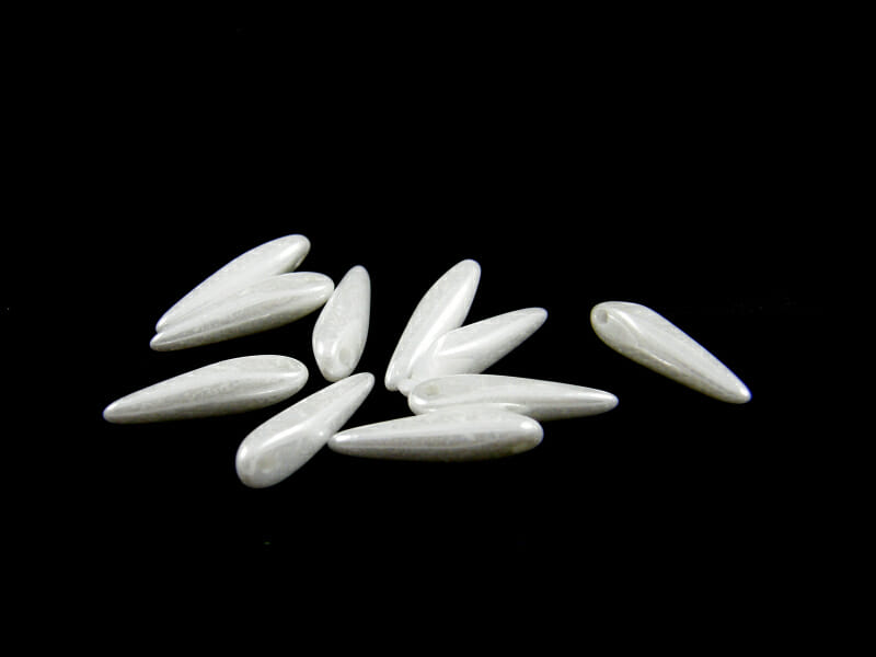 Korálek mačkaný, tvar trn, rozměr 5x16mm, barva 02010, zušlechtění 14400 1 Korálek mačkaný, tvar trn, rozměr 5x16mm, barva 02010, zušlechtění 14400