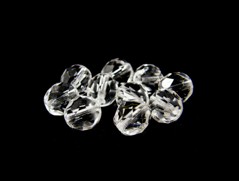 Korálek broušený, průměr 8mm, barva 00030 1 Korálek broušený, průměr 8mm, barva 00030