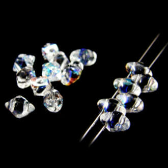 Korálek mačkaný Vario, 2 dírky, rozměr 5x3mm, 00030 - 28701