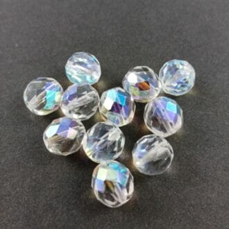 Korálek broušený, průměr 10mm, barva 00030, zušlechtění 28701