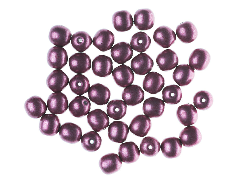 Korálek mačkaný, průměr 6mm, barva 40027 1 Korálek mačkaný, průměr 6mm, barva 40027