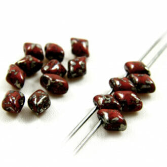 Korálek mačkaný Vario, 2 dírky, rozměr 5x3mm, 93200-43400