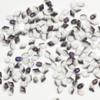 Korálek mačkaný Vario, 2 dírky, rozměr 5x3mm, barva 02010,zušlechtění 23001