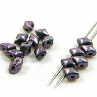 Korálek mačkaný Vario, 2 dírky, rozměr 5x3mm, barva 23980,zušlechtění 94102