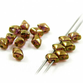 Korálek mačkaný Vario, 2 dírky, rozměr 5x3mm, 00030-14497