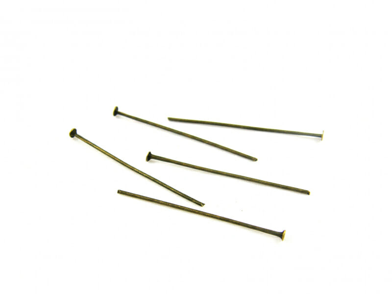 Nýt, rozměr 35x0,7mm, barva hematit 1 Nýt, rozměr 35x0,7mm, barva hematit