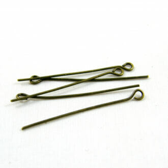Jehla očková, rozměr 35x0,7mm, barva starobronz