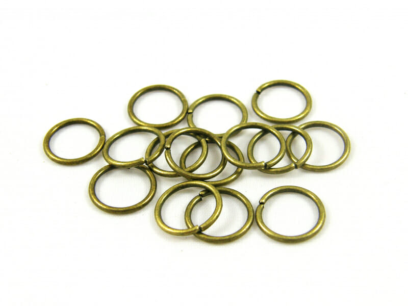Kroužek, rozměr 12x1,2mm, barva starobronz 1 Kroužek, rozměr 12x1,2mm, barva starobronz