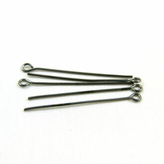 Jehla očková, rozměr 35x0,7mm, barva hematit