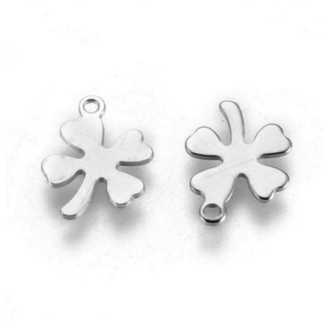 Přívěšek čtyřlístek ocel 304,vel.13.5x10x0.6mm
