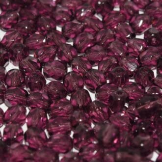 Korálek broušený, průměr 6mm, barva 20040- amethyst