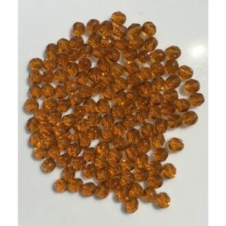 Korálek broušený, průměr 6mm, barva 10090-topaz