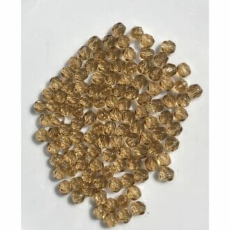 Korálek broušený, průměr 6mm, barva 10200-kouřový topaz světlý