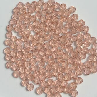 Korálek broušený, průměr 6mm, barva 70120-rozalín